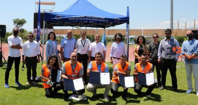 Özel güvenlik dron ekibi Akdeniz Üniversitesi'nde