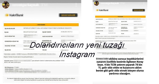 Dolandırıcıların yeni tuzağı Instagram