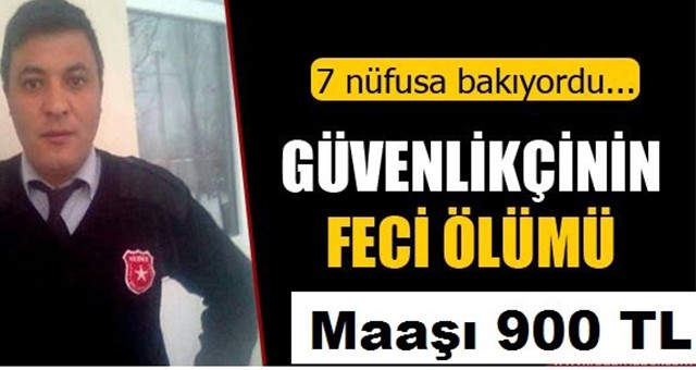 Güvenlik görevlisi olarak çalışan bir kişi, gece nöbeti