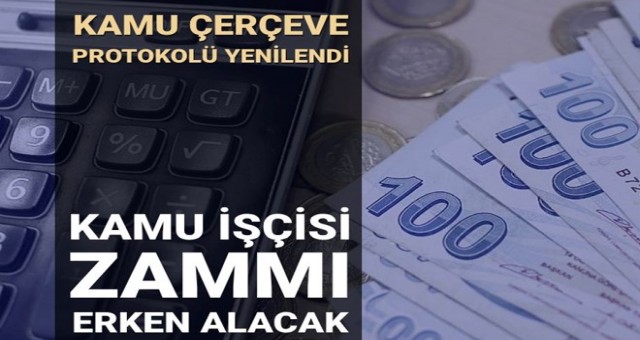 Kamu işçisi ücret artışını erken alacak