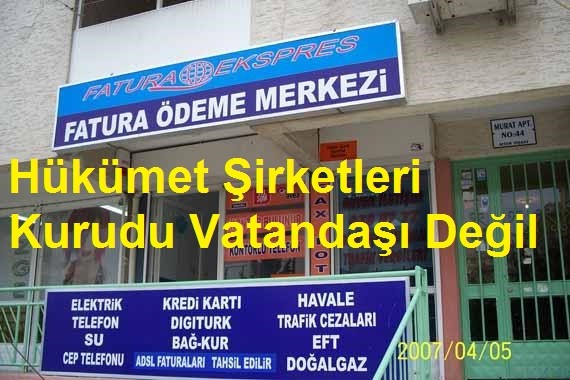 Hükümet Şirketleri Kurudu Vatandaşı Değil Açma kapama ücreti tekrar yasallaştı