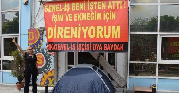  Sendika tarafından iş akidi feshedilen Oya Baydak'ın Sendikamızın ismi karalanmak istenmektedir 