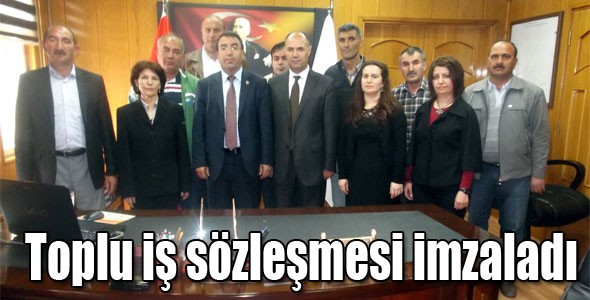 Belediye İş sendikası ile Sarıkamış Belediyesi toplu iş sözleşmesi imzaladı