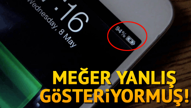 iPhone'ların şarj göstergesinde 'yüzdelik' hata