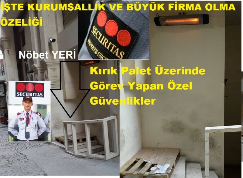 ​Bu Kadarıda Olmaz Artık Securitas'ta Kırık Palet Üzerinde Görev Yapan Özel Güvenlikler..