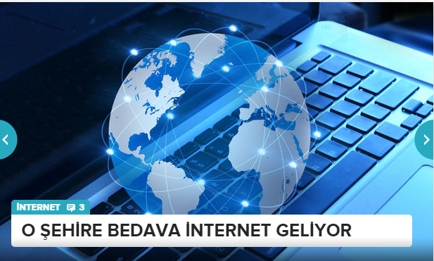   BEDAVA İNTERNET MÜJDESİ Haziran ayında altyapı çalışmalarının tamamlanmasının ardından internet hizmeti verilen nokta sayısı 8'e çıkacak