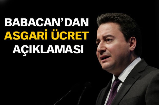 Ali Babacan'dan asgari ücret açıklaması