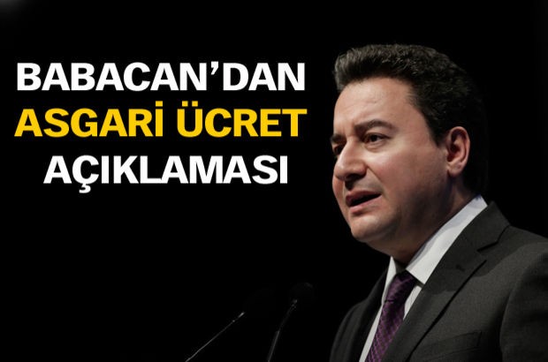 Ali Babacan'dan asgari ücret açıklaması