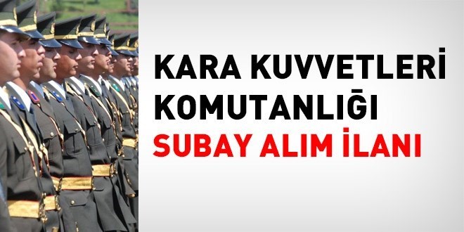 KKK Muvazzaf/Sözleşmeli Subay alım ilanı