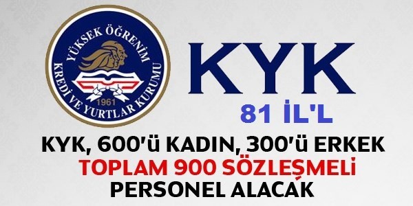 81 İL de Kredi ve Yurtlar Kurumu Sözleşmeli Personel Alım İlanı