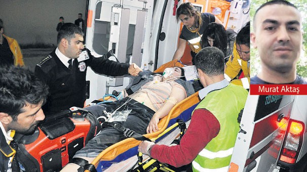 Hastaneye kaldırılan güvenlik görevlisi 30 yaşındaki Murat Aktaş hayatını kaybetti