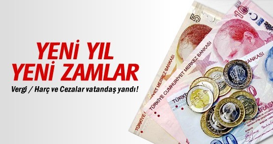 ​Yeni Yılda Zamlanan Vergi, Harç ve Cezalar Ehliyete, Pasaporta, Mavi Karta, Araba Ruhsatına Zam Geldi