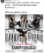 Beşiktaş'tan 'şampiyonluk' paylaşımı