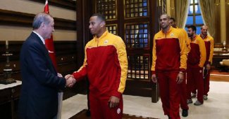 Erdoğan, Eurocup şampiyonu Galatasarayı ağırladı