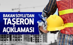 Süleyman Soyludan taşerona kadro açıklaması