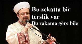 Bu zekatta bir terslik var Bu rakama göre bile