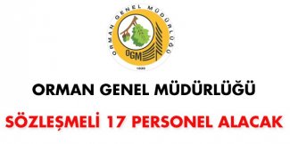Orman Genel Müd. Sözleşmeli Personel Alım İlanı