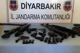 Diyarbakırda silah ve mühimmat ele geçirildi