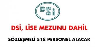 Devlet Su İşleri sözleşmeli 518 personel alacak