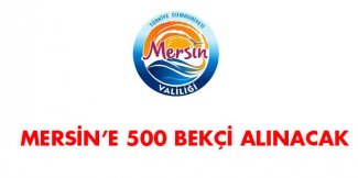 Mersin İlçe Kamymakamlıkları Çarşı ve Mahalle Bekçisi i Alım İlanı