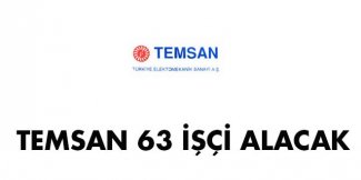TEMSAN, 63 işçi alacak