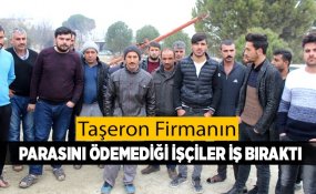 Denizli’de taşeron firmadan paralarını işçilerin ‘maaş’ eylemi