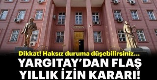 YargıtaydanYılık  'izin' kararı