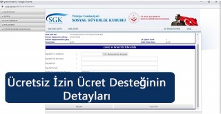 Ücretsiz İzin Ücret Desteğinin Detayları