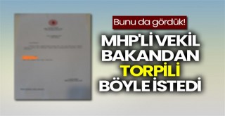 MHP'li vekil, Adalet Bakanı'ndan mülakat için torpil istedi