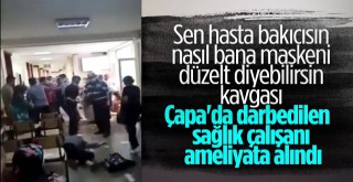 Çapada maske uyarısı yapan sağlık çalışanını yaraladı