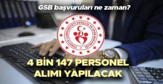 Gençlik ve Spor Bakanlığı Büro personeli, güvenlik görevlisi başvuruları ne zaman?